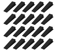 20 cales de panneau de clôture, clips de panneau de clôture, cales en plastique, panneaux de clôture en plastique pour panneaux de clôture d'arrêt, assemblage de bâtiment (noir)