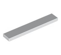 20 carreaux blancs rares Lego City - 6636 - Avec 1x6 picots - Plaque lisse