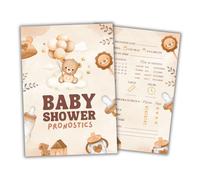 20 Cartes Pronostics Ballon Baby Shower en Français | Idée de Jeu pour Gender Reveal Party | Prédiction du Sexe du Bébé Fille/Garçon | Souvenir Fête Prénatale en Famille où entre Amis (20 Cartes)
