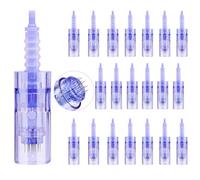20 Cartouches 12 PIN & Nano pour Dermapen A6, Microneedling | Changement Facile, Ajustement Sûr, Utilisation Pratique, Design Hygiénique, Préparation Rapide