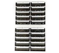 20 cartouches de rasoir taconiques à double lame, compatibles avec les rasoirs Gillette G2, Trac2, Trac II, Atra, Vector et Contour - Fabriquées aux États-Unis