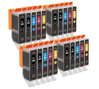 Go Inks 4 Ensemble de 5 Cartouches d'encre à remplacer Canon PGI-520 & CLI-521 Compatible/Non-OEM pour PIXMA Imprimantes (20 Encres)