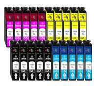 20 cartouches d'encre XL Noir, Cyan, Magenta, Jaune NEUF en kit remplacer Epson N ° 16 N ° 16 x l Convient pour : Epson WorkForce 2010, WF-de 2510, WF 2520, WF 2530, WF 2540, de 2650, 2630, 2760