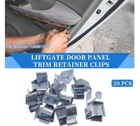 20 Clips De Fixation De Panneau De Porte De Hayon Compatibles pour Volkswagen R32 08, En Métal Durable De Couleur Argentée, Clip De Ressort De Panneau De Carrosserie Polyvalent