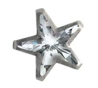 20 Clous A Griffes Strass Etoile Transparent 11mm