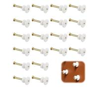 20 Clous Crochets Invisibles pour Tableaux Photos Mariage Peintures Horloge | Design Caché pour un Mur Propre, Métal et Plastique Résistants, Compatible Muraux Placo Bois Carrelage, Fixation Stable