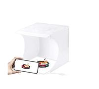 20 cm Mini Studio Boîte à Lumière LED Studio Panneau Photo Tir Tente 6 Arrière-Plans Shadowless Lightbox Kit Photographie Soft Box(Ring LED Light Box)