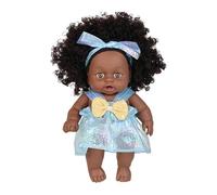 20 cm Réaliste Vinyle Doux Enfant Vie de Poupée Africaine Comme Jouets Noir Renaissance Pour Bébé Consolation Et Jouets De Collecte Pour Adultes Jouets Tout-petits Poupée