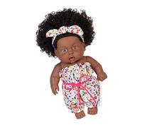 20 cm Réaliste Vinyle Doux Enfant Vie de Poupée Africaine Comme Jouets Noir Renaissance Pour Bébé Consolation Et Jouets De Collecte Pour Adultes Jouets Tout-petits Poupée