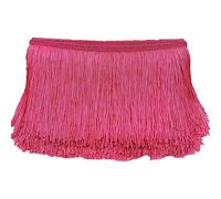 20 cm x 1 m - Bordure franges - Ruban dcoratif - Frange de danse - Frange coupe en soie - Pour la couture, le bricolage, les vtements, la lingerie, les costumes, les rideaux, la dcoration, la rose A