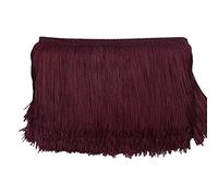20 cm x 2 m Bordure franges Ruban dcoratif Frange de danse Frange coupe en soie Pour la couture, le bricolage, les vtements, la lingerie, les costumes, les rideaux, la dcoration, rouge violet