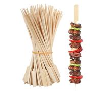 20 cm100 brochettes longues en bambou, brochettes en bambou brochettes réutilisables pique-nique cure-dents cocktails brochettes pour fruits légumes viandes accessoires buffet grillades fête cuisine