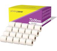 20 Compatibles Rouleaux 72mm x 36mm Étiquettes thermique pour Zebra GK420d GK420t GC420d GX420d GX420t GC420t GX430t GT800 LP2844 TLP 2844 Citizen CL-S521 CL-S621 CL-S631 (1000 Étiquettes par Rouleau)