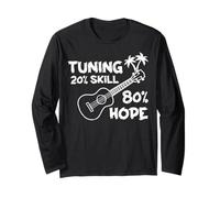 20% Compétence 80% Hope Guitare Joueur Musicien Guitariste Musique Manche Longue