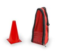 20 cônes de marquage - 23 cm - Rouge - Sac Inclus