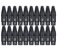 20 Connecteur XLR Femelle 3-Pin Adaptateur Cable Audio Haut-Parleur Microphone