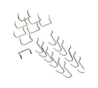 20 crochets chromés pour panneau mural pour Outils