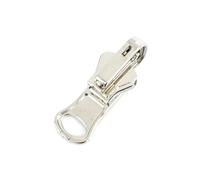 20 curseurs de fermeture à glissière double face 3#/5#/8# pour couture en résine, métal et nylon,Argent pour résine,N° 8-10 pièces