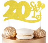 20. Décoration De Gâteau D'anniversaire Paillettes D'or Pour Fête D'anniversaire