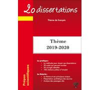 20 dissertations sur le thème français 2019-2020 Prépa scientifique démocratie