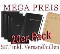 20 Dossiers De Candidature Noirs De Pagna Type START 2 Pièces Inclus Enveloppes