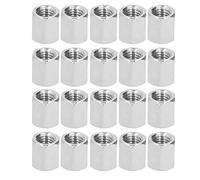 20 écrous de raccord hexagonaux M8x1,25 14 mm, écrous de raccord pour tige filetée en acier inoxydable, écrous de connexion hexagonaux en acier inoxydable 304 pour boulons et vis à