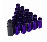 20 écrous de roue en métal M12x1,25, écrou de roue universel de remplacement pour, - résistant à la rouille et durable, (Violet)