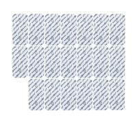 20 électrodes à snap 5x10 cm PhysioStim - Compatible avec les électrostimulateurs COMPEX - Patchs réutilisables pour TENS et EMS auto-adhésives avec connecteur bouton Snap