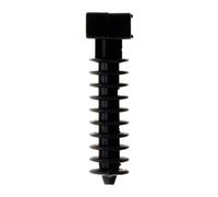 Zenitech - Lot de 20 embases Noires pour chevilles Noir G