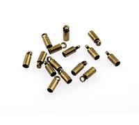 20 embouts pour 2 mm bandes en bronze antique de Vintage Parts, Bijoux DIY