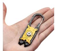 20 en 1 mini multitool portable avec karabiner - pour camping - outil | outil multifonction compact pour camping - randonnée et usage quotidien - tournevis - clé hexagonale - règle - coupe-fil