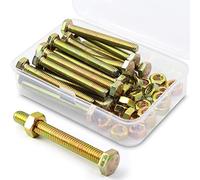 (20 Ensemble) M6 x 40mm Boulons et écrous,à six pans de Coin Extérieur Vis Hexagonale,8.8 Acier galvanisé de qualité