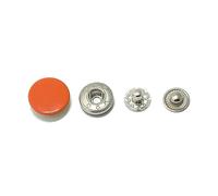 20 ensembles de boutons-pression pour vêtements 12/15/17 mm, accessoires de couture pour sacs DIY,Orange,17 mm