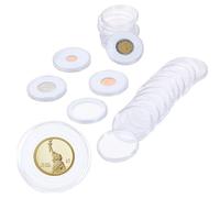 20 ensembles de capsules pour pièces de monnaie 46mm, avec 6 tailles (16/21/26/31/36/46mm), joints en mousse, étui pour pièces de monnaie, protection du support pour la Collection de pièces de monnaie