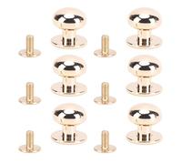 20 ensembles de rivets à tête sphérique 12 mm, rivets à tête ronde à vis pour l'artisanat du cuir, sacs à main, ceintures, chaussures, sacs à dos, matériel en alliage de zinc avec (Ou)
