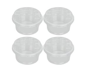 20 Ensembles de Tasses Porte-gobelet D'aiguille de Cartouche de Tatouage Porte-aiguille de Tatouage en Plastique Transparent Support de Tasse de Nettoyage D'encre Jetable Plateau