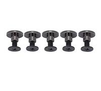 20 Ensembles Rivets Tête Plate, Rivets pour Cuir, Ronde Bouton Goujon Fendue Vis Chicago Phillip Tête Fixation pour DIY En Cuir Artisanat(5mm)