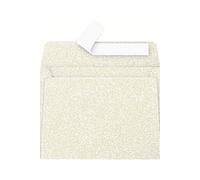 Clairefontaine Enveloppes auto-adhésives 50041C 9x14 cm 120 g/m² Ivoire irisé Paquet de 20 Pollen