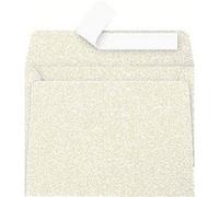 Clairefontaine Enveloppes auto-adhésives 50041C 9x14 cm 120 g/m² Ivoire irisé Paquet de 20 Pollen