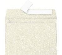 Clairefontaine 50046C - Paquet de 20 Enveloppes Auto-Adhésives - Format C6 (11,4x16,2cm) - 120g - Coloris Ivoire Irisé - Invitation Evènements et Correspondance - Gamme Pollen - Papier Premium Lisse