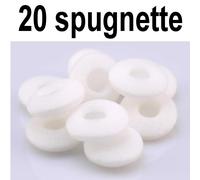 20 Eponges Éponges Remplacement Couverture Écouteurs Protections Blanche