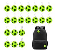 20 étiquettes réfléchissantes de sécurité pour le football, couleurs vives, pour sacs d'école, pour enfants, cadeaux de fête, adaptées aux sièges de poupée, sacs à dos, sacs à main, vestes, vélos