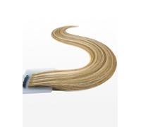 20 Extensions cheveux européens/russes Kératine - qualité de luxe - 40cm - lisse - M18/24 mélange blond foncé naturel cendré & blond cendré clair