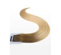 20 Extensions cheveux européens/russes Kératine - qualité de luxe - 40cm - lisse - T18/24 ombré blond foncé naturel cendré & blond cendré clair