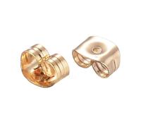 20 Fermoirs boucles d'oreilles dorés en ACIER INOXYDABLE 304 forme Papillon - Poussoirs, attaches, embouts - création perles