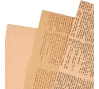 20 Feuille De Papier De Soie Imprimé Journal De 27.6 X 19.7cm Papier D'emballage Vintage Mots Rétro Rectangulaire Accessoires Pour Cadeaux D'anniversaire De Mariage Bouquet Emballage Artisan