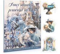 20 Feuille Livre De Stickers Pré-Découpés Pour Scrapbooking Motif Hiver Autocollants Pour Accessoires De Journal En Vrac Scr[BI172]