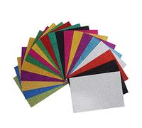 20 Feuilles A4 Feuilles de Mousse à Paillettes, Feuilles de Papier Mousse à Paillettes Papier Pailleté de Qualité Supérieure pour Faire des Collages de Cartes Tableaux D'Affichage Lettres