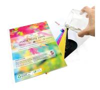 20 Feuilles Autocollant vierge étanche A4 PVC en vinyle Blanc mat Autocollant Laser Jet d'encre imprimable