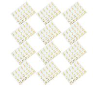 20 Feuilles Autocollants de Notes de Musique Scintillants, 20 Feuilles pour | Bopp Transparent, Finition Mate Noir et Or, Récompenses Motivantes, Scrapbooking et Bricolage Créatif